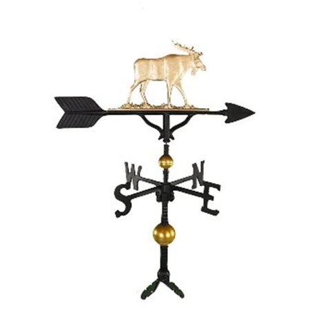 GARDENGEAR 300 Series 32 In Deluxe Gold Moose Weathervane GA846601